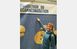 Sylvie Bassery au Marathon Nice Cannes